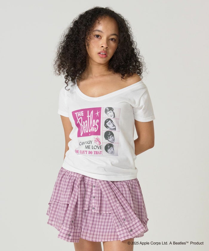 トップス/Tシャツ/オフショル/ビートルズ