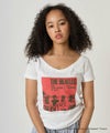 トップス/Tシャツ/オフショル/ビートルズ