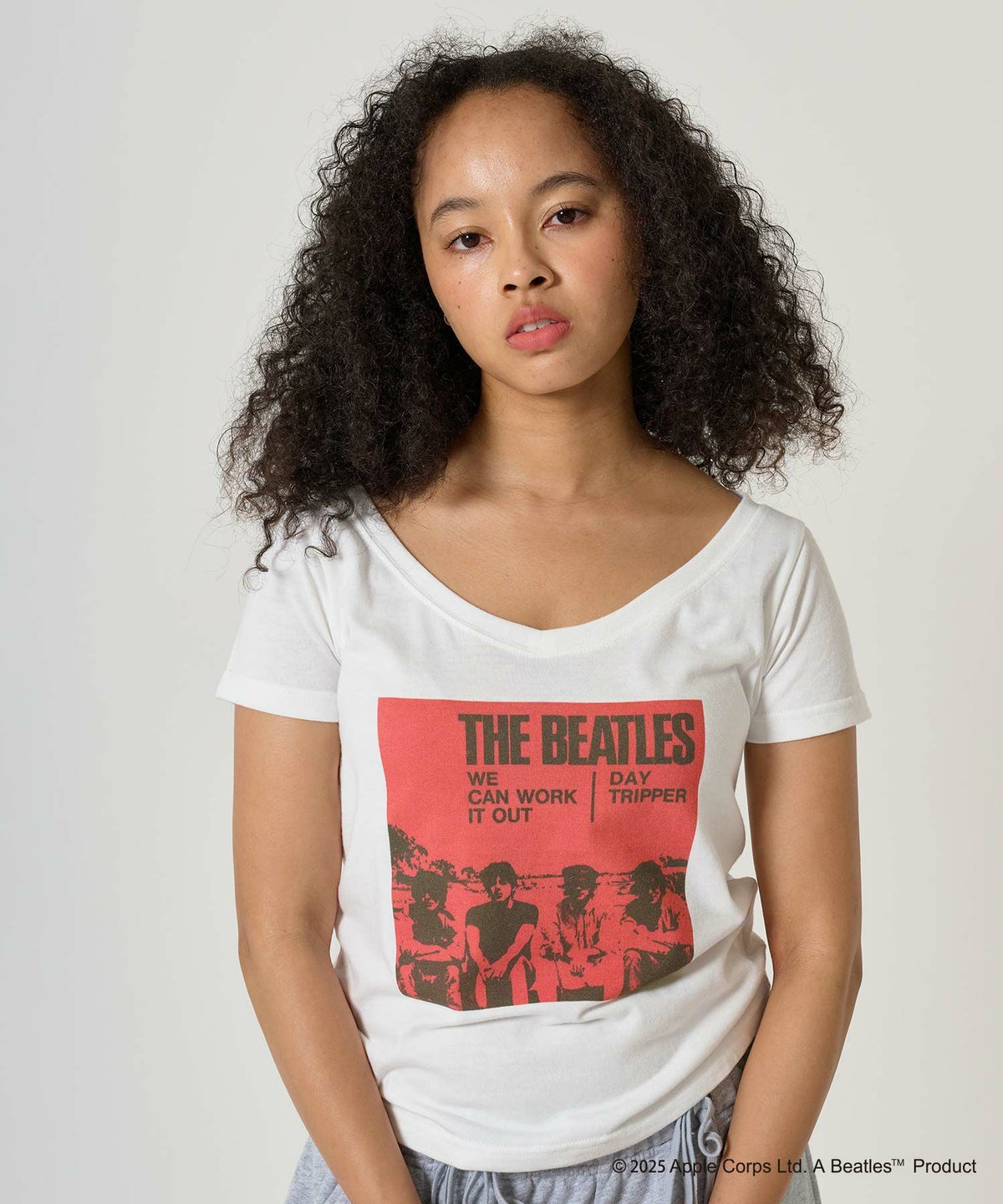 トップス/Tシャツ/オフショル/ビートルズ