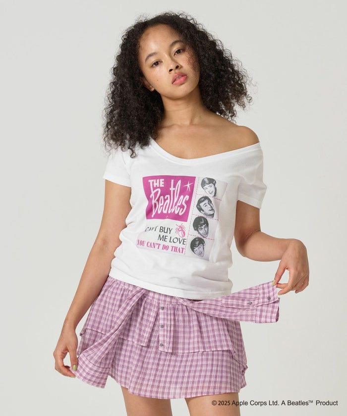 トップス/Tシャツ/オフショル/ビートルズ