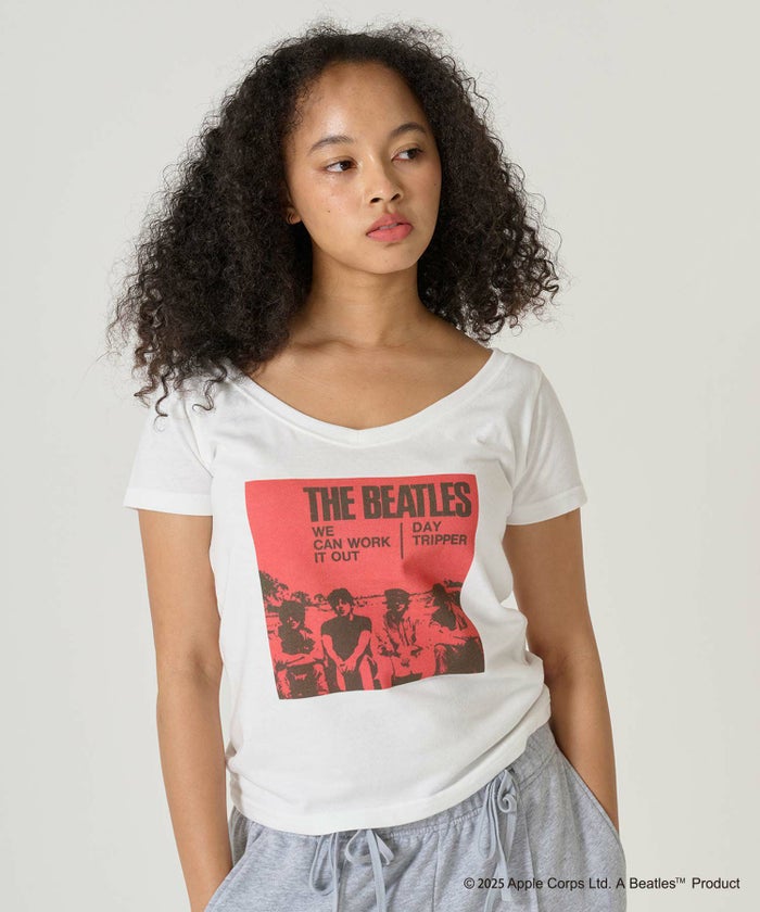 トップス/Tシャツ/オフショル/ビートルズ