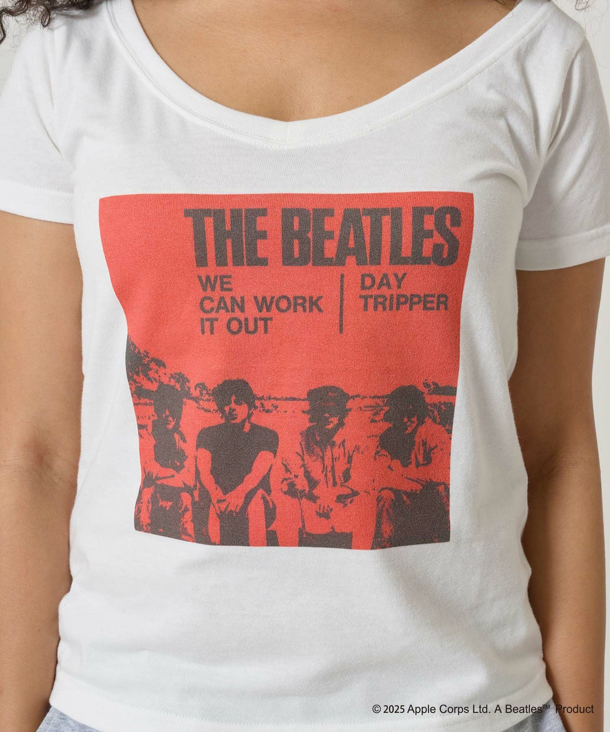 トップス/Tシャツ/オフショル/ビートルズ