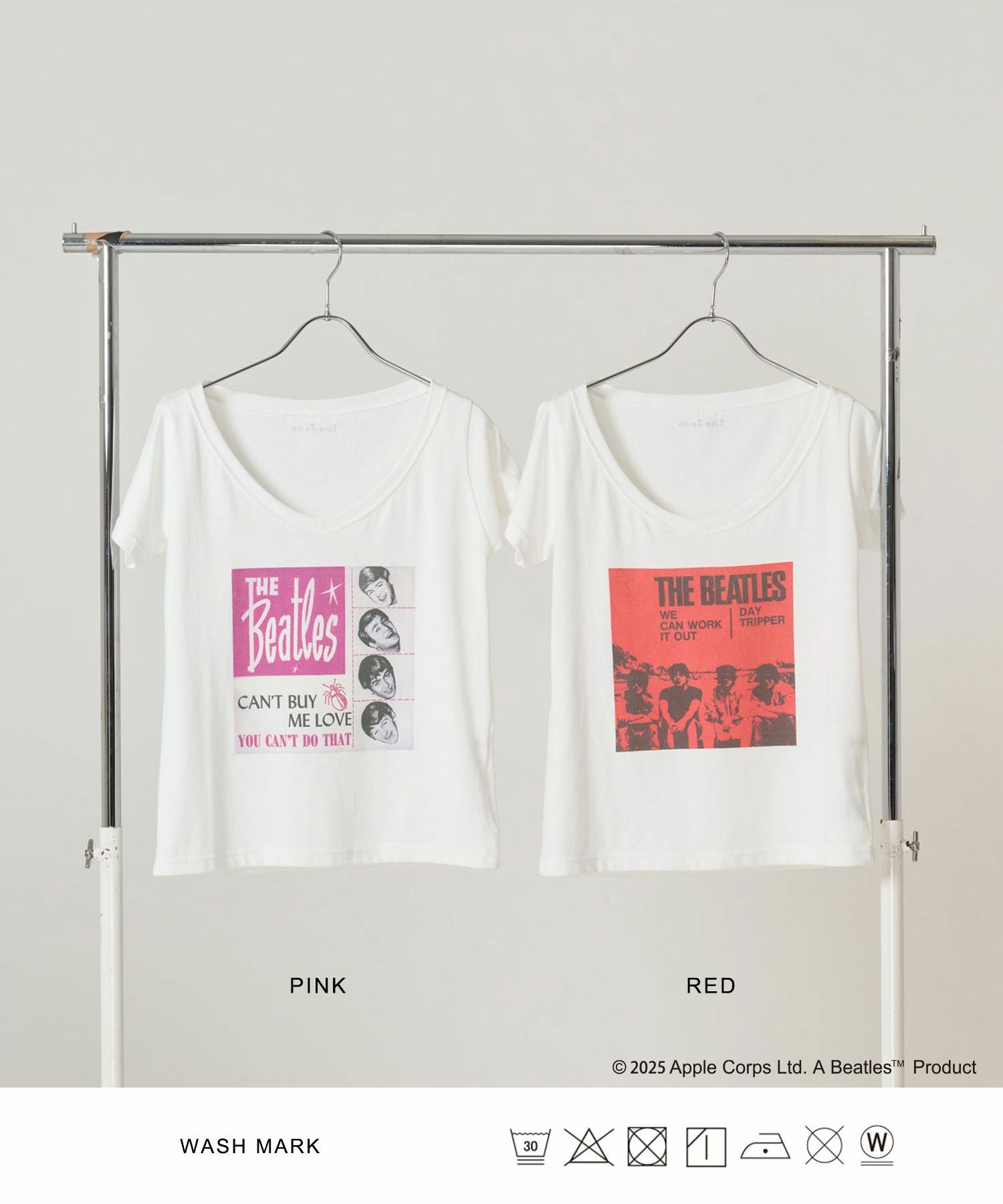 Tシャツ(半袖/袖なし) THE BEATLES CUT OFF TEE THE BEATLES オフショルTシャツ TINA：JOJUN 全2色｜tnj521-1040【3
