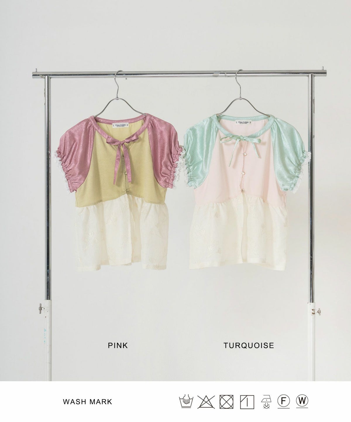 トップス/ブラウス/花柄/レース/ドッキング