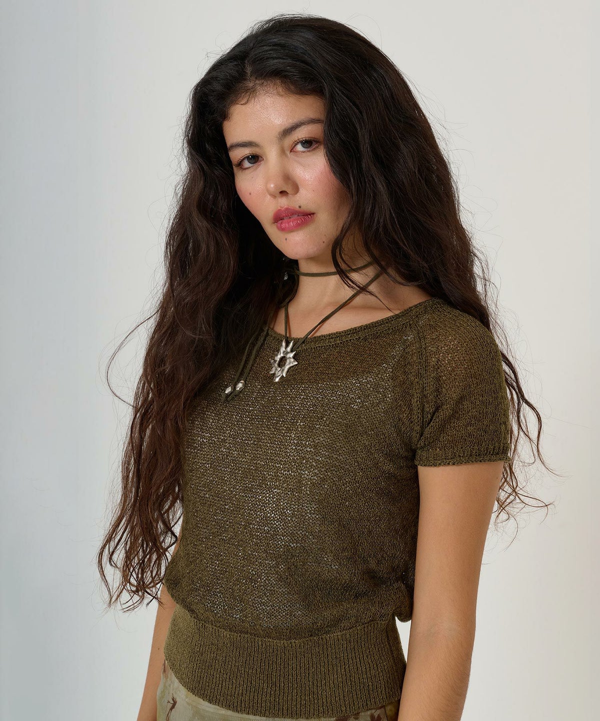 ニット/テープヤーン/透け感/トップス