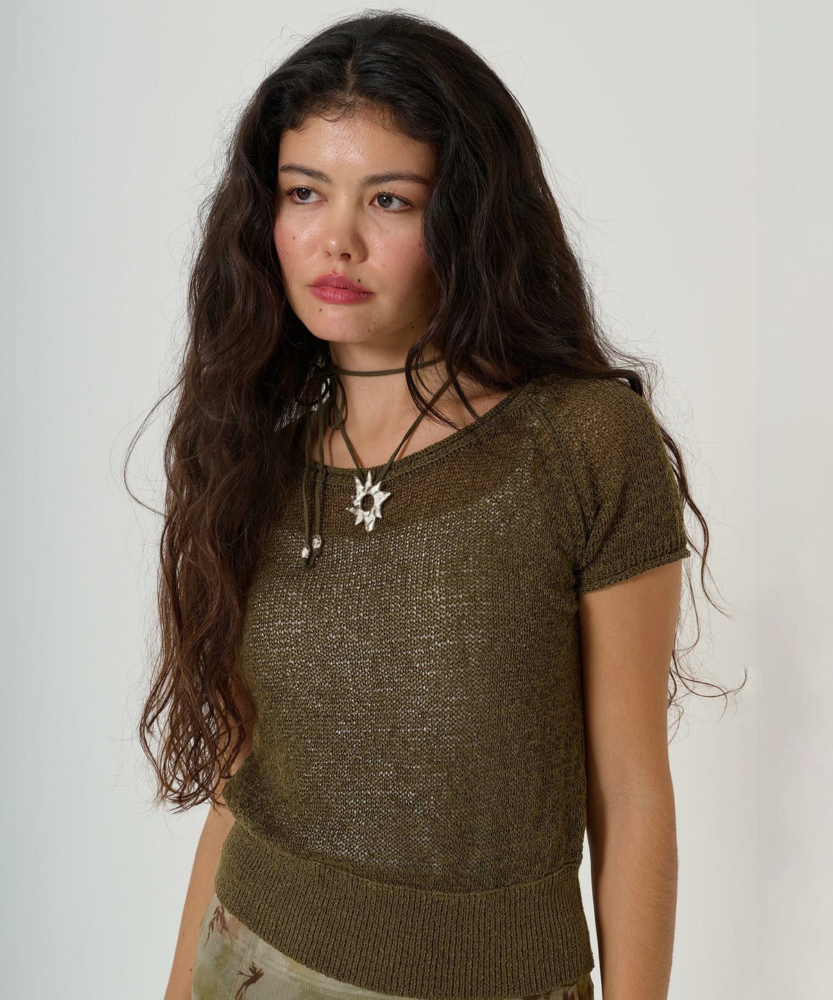 ニット/テープヤーン/透け感/トップス