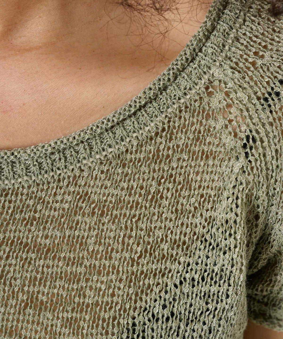 ニット/テープヤーン/透け感/トップス