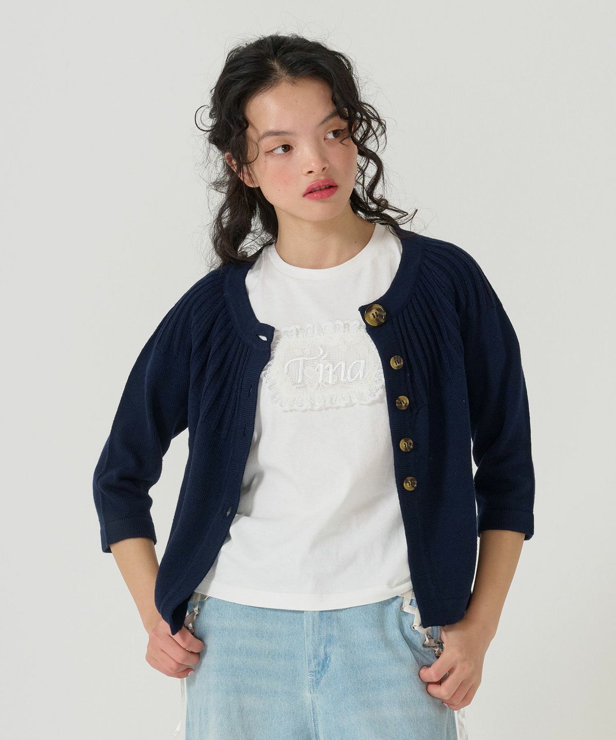 トップス/ニット/カーディガン/七分丈