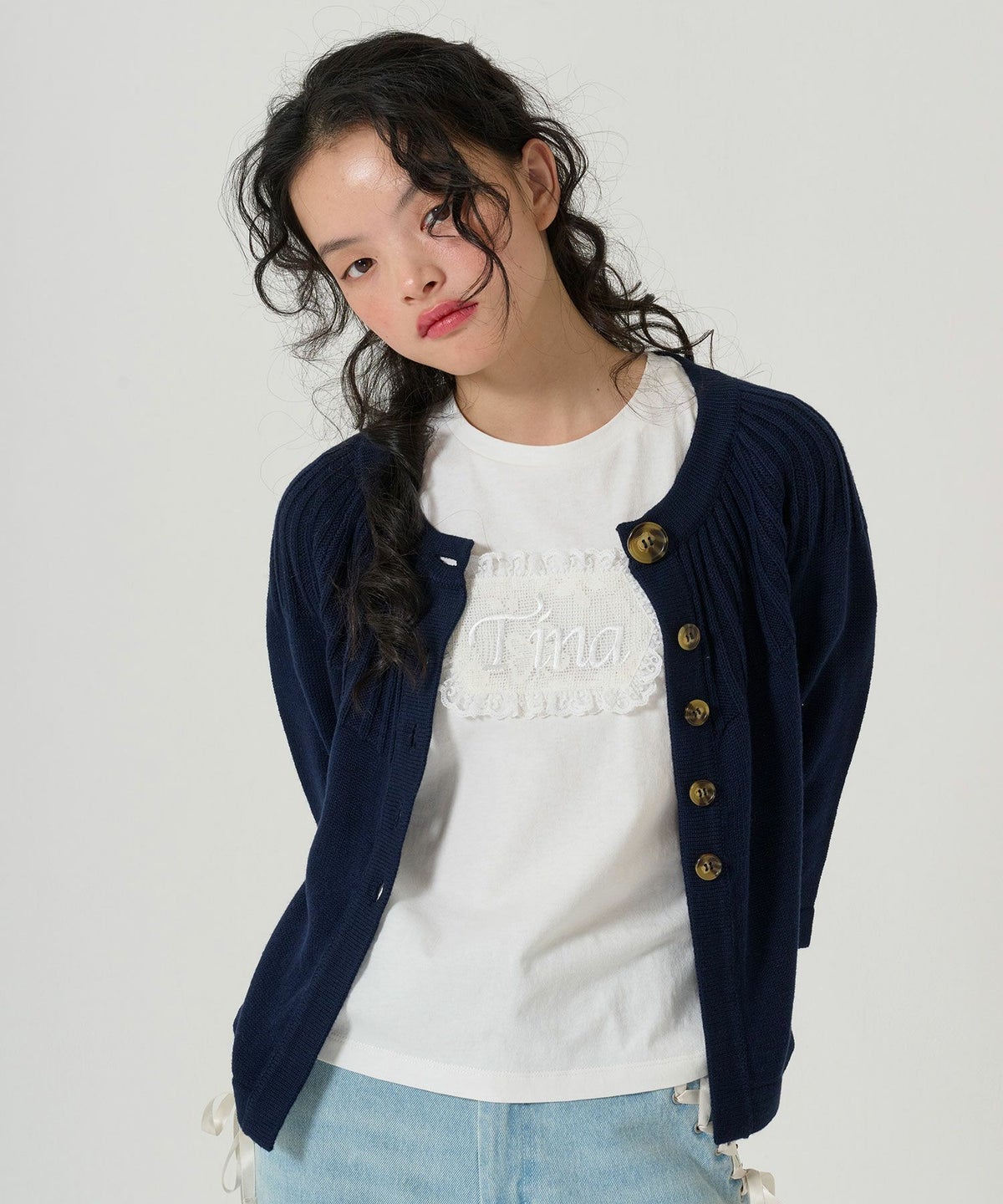 トップス/ニット/カーディガン/七分丈