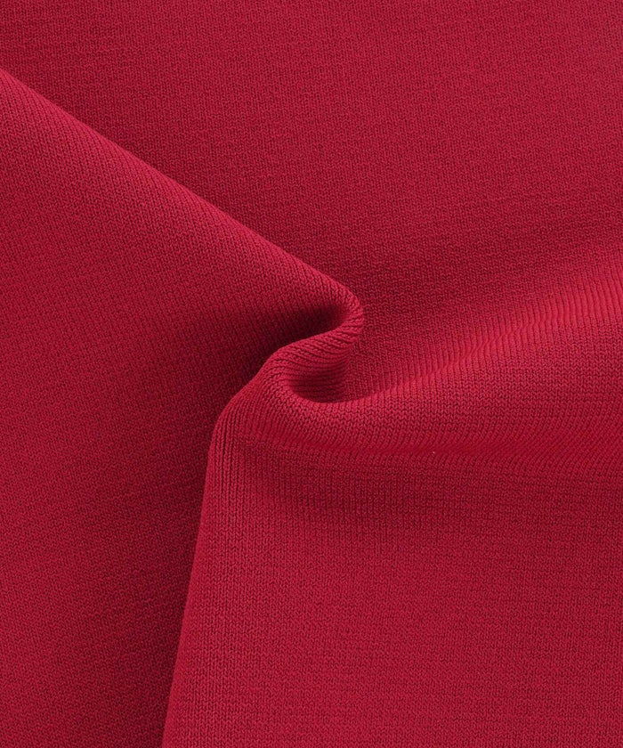 手洗い可体型カバーパフスリーブオフィスラウンドネックおしゃれフェミニン上品大人可愛いきれいめシンプルジョイントスペース