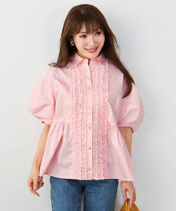 新色追加 手洗い可 体型カバー オフィス おしゃれ フェミニン 上品 大人可愛い きれいめ 春 夏 ジョイントスペース