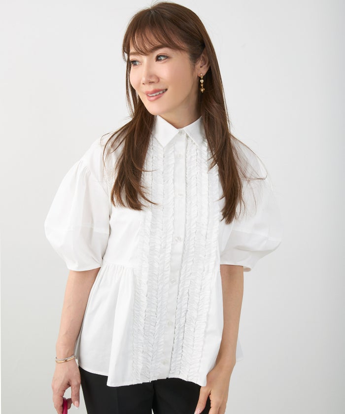 新色追加 手洗い可 体型カバー オフィス おしゃれ フェミニン 上品 大人可愛い きれいめ 春 夏 ジョイントスペース