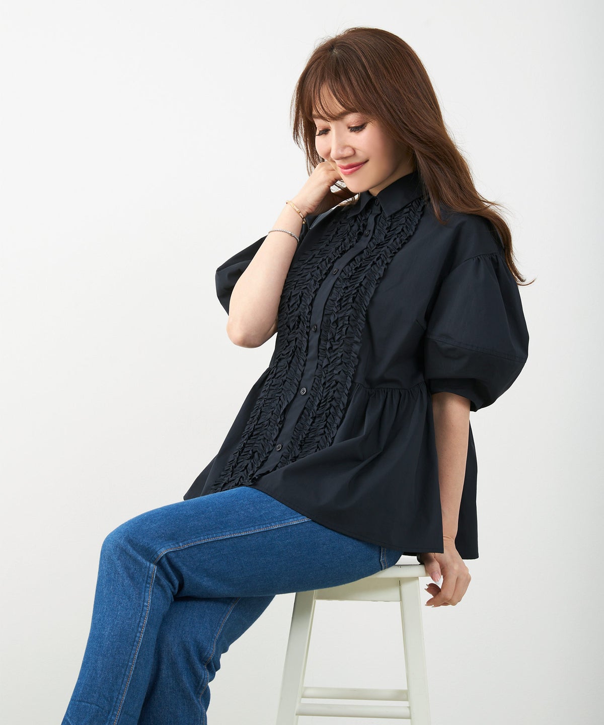 新色追加 手洗い可 体型カバー オフィス おしゃれ フェミニン 上品 大人可愛い きれいめ 春 夏 ジョイントスペース