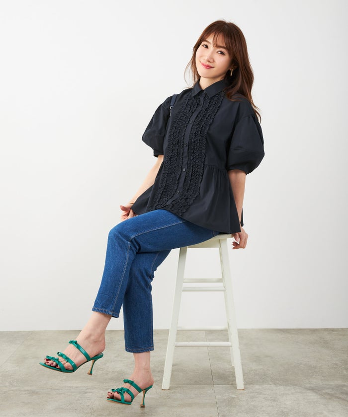 新色追加 手洗い可 体型カバー オフィス おしゃれ フェミニン 上品 大人可愛い きれいめ 春 夏 ジョイントスペース