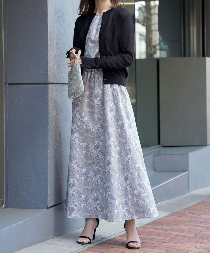 レディース/カーディガン/フリル/上品/きれいめ/洗える/指穴/冷房対策/ホワイト/グレー/ブラック/M