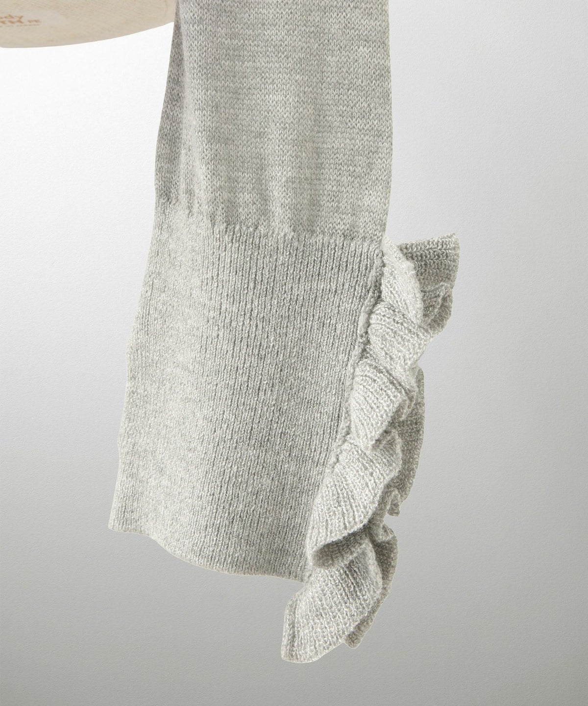 レディース/カーディガン/フリル/上品/きれいめ/洗える/指穴/冷房対策/ホワイト/グレー/ブラック/M