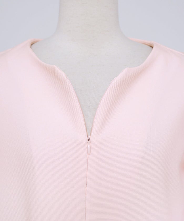 レディース トップス カットソー シンプル 無地 カジュアル 伸縮 リブ 春 秋 インナー オフィスカジュアル 通勤 カジュアル 上品 エレガント フェミニン パワショル 長袖 8分袖 レース 綺麗め オケージョン 授業参観 袖レース フロントファスナー 前あき 授乳 ママ フレア 