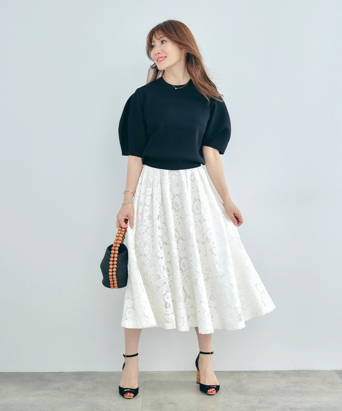 セットアップ対応可上品きれいめエレガントボリュームセレモニーフォーマルシアー春透け感フェミニンジョイントスペース