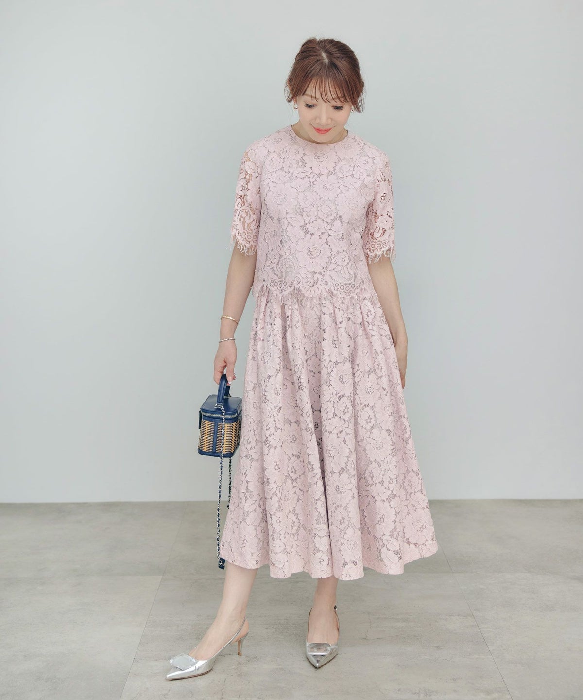 セットアップ対応可上品きれいめエレガントボリュームセレモニーフォーマルシアー春透け感フェミニンジョイントスペース