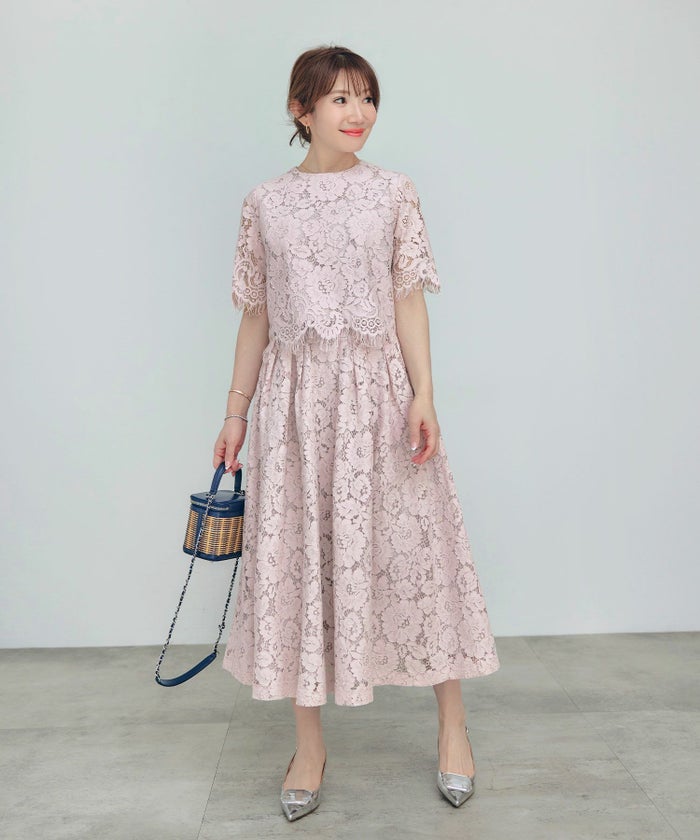 セットアップ対応可上品きれいめエレガントボリュームセレモニーフォーマルシアー春透け感フェミニンジョイントスペース