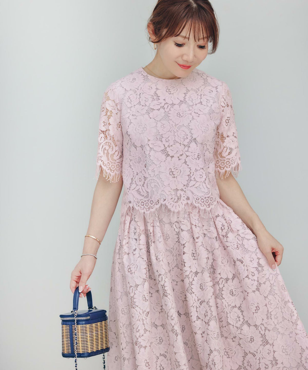 セットアップ対応可上品きれいめエレガントボリュームセレモニーフォーマルシアー春透け感フェミニンジョイントスペース