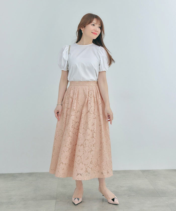 セットアップ対応可上品きれいめエレガントボリュームセレモニーフォーマルシアー春透け感フェミニンジョイントスペース