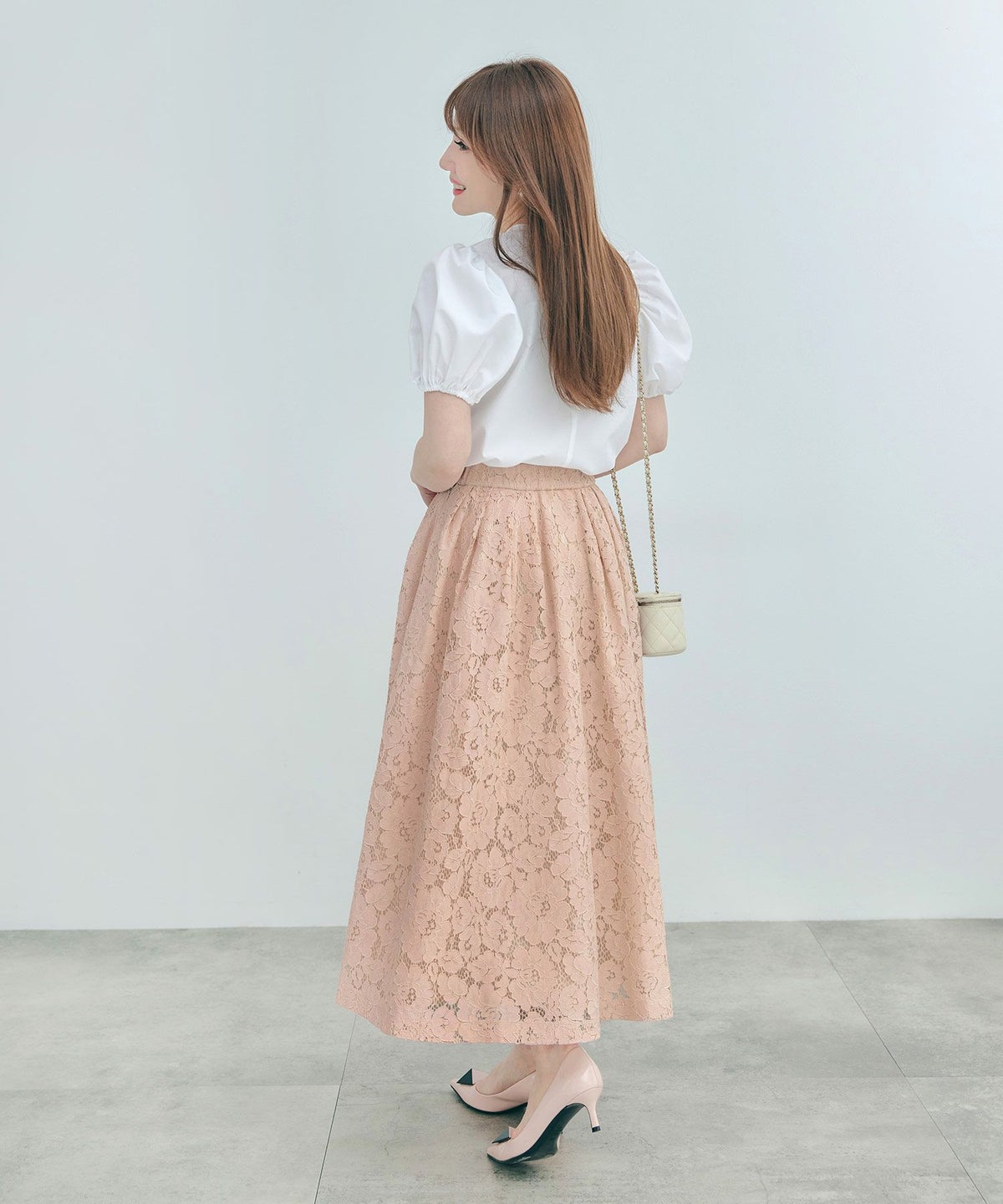 セットアップ対応可上品きれいめエレガントボリュームセレモニーフォーマルシアー春透け感フェミニンジョイントスペース