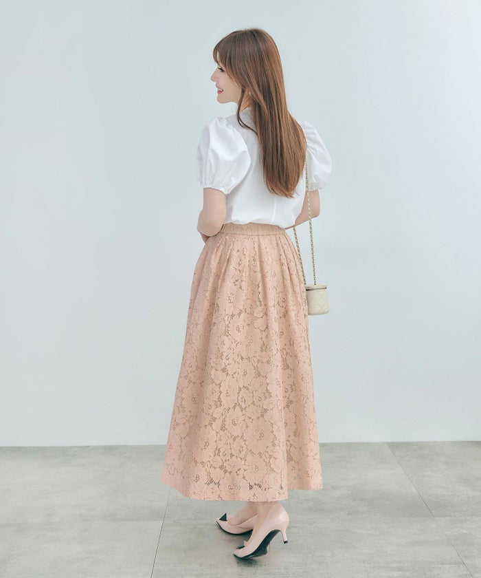 セットアップ対応可上品きれいめエレガントボリュームセレモニーフォーマルシアー春透け感フェミニンジョイントスペース