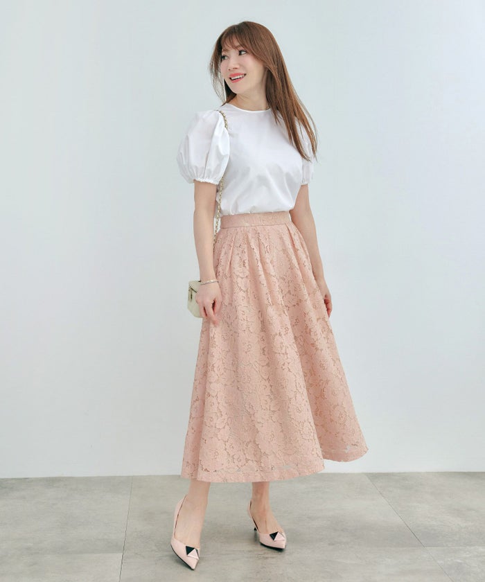 セットアップ対応可上品きれいめエレガントボリュームセレモニーフォーマルシアー春透け感フェミニンジョイントスペース