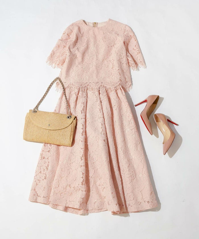 セットアップ対応可上品きれいめエレガントボリュームセレモニーフォーマルシアー春透け感フェミニンジョイントスペース