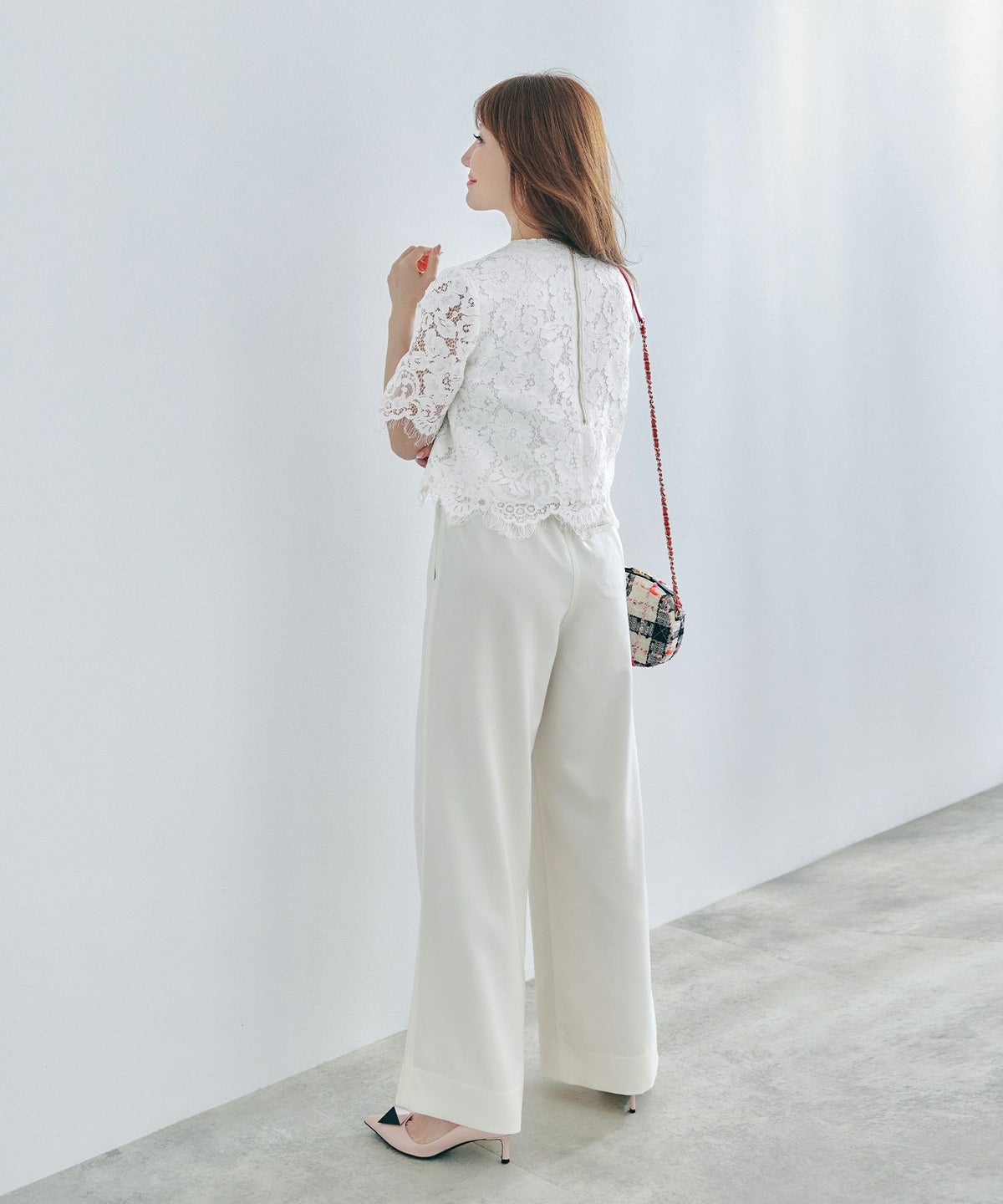 セットアップ対応可上品きれいめエレガントスカラップセレモニーフォーマルシアー春透け感フェミニンジョイントスペース