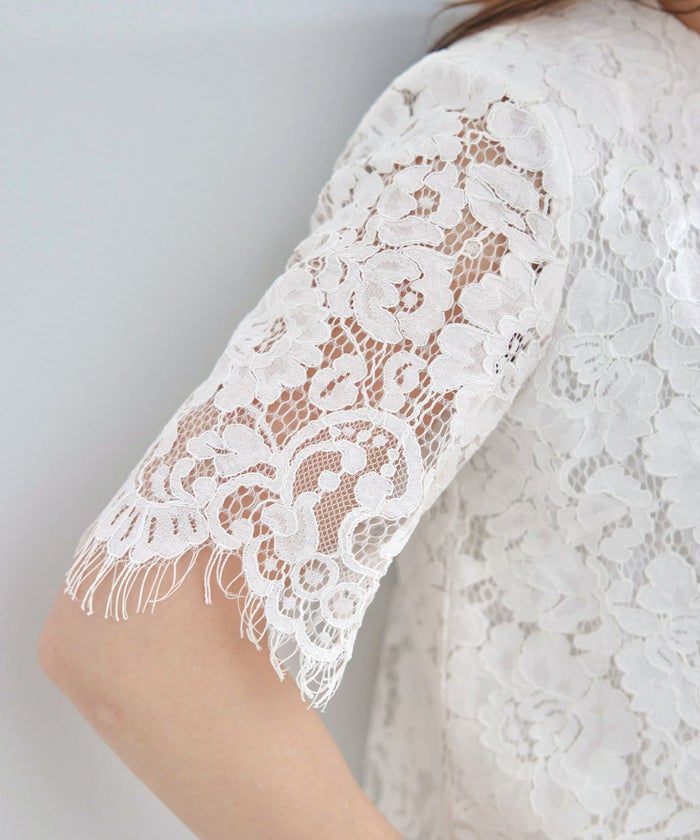 セットアップ対応可上品きれいめエレガントスカラップセレモニーフォーマルシアー春透け感フェミニンジョイントスペース