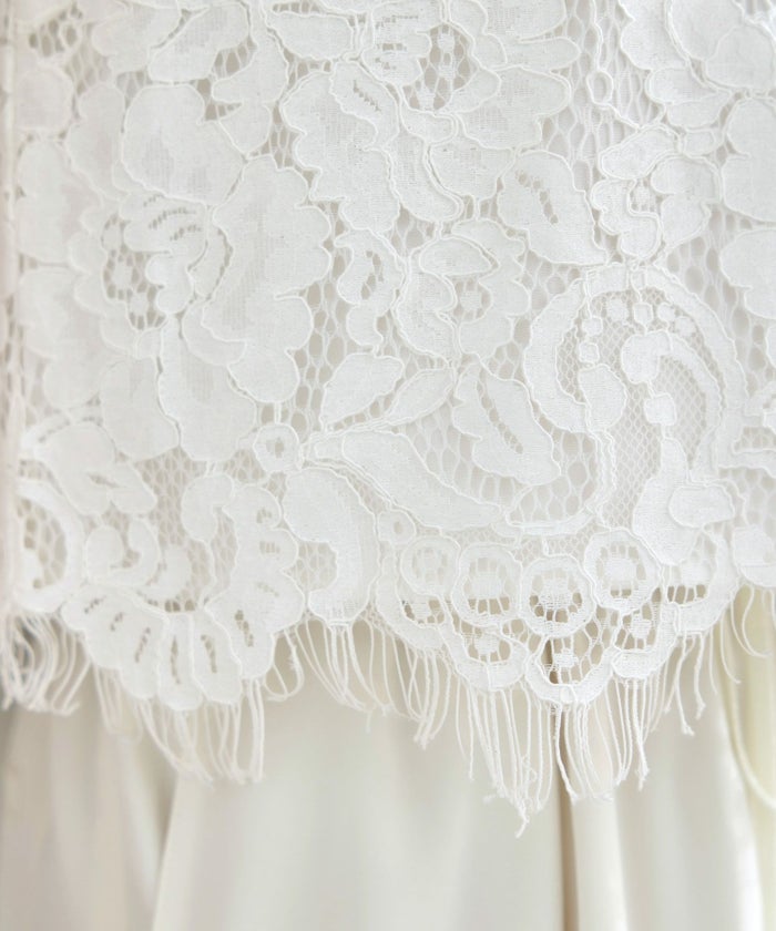 セットアップ対応可上品きれいめエレガントスカラップセレモニーフォーマルシアー春透け感フェミニンジョイントスペース