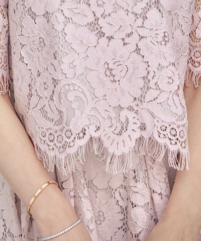 セットアップ対応可上品きれいめエレガントスカラップセレモニーフォーマルシアー春透け感フェミニンジョイントスペース