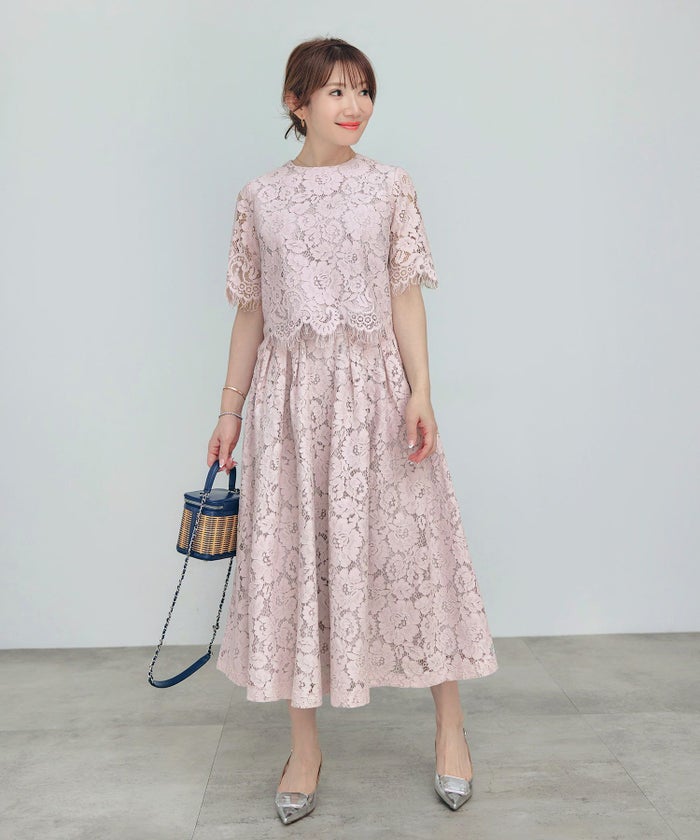 セットアップ対応可上品きれいめエレガントスカラップセレモニーフォーマルシアー春透け感フェミニンジョイントスペース