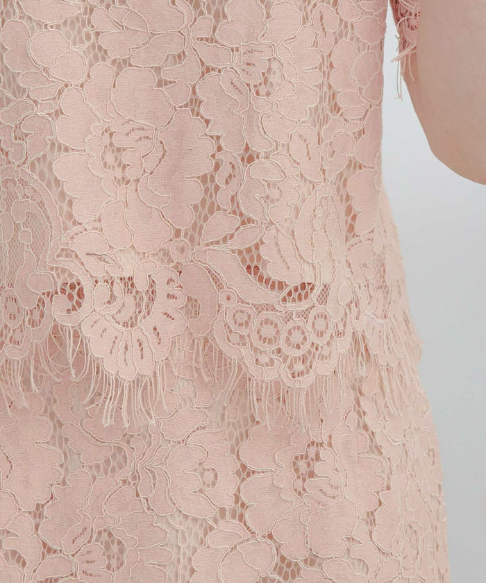 セットアップ対応可上品きれいめエレガントスカラップセレモニーフォーマルシアー春透け感フェミニンジョイントスペース