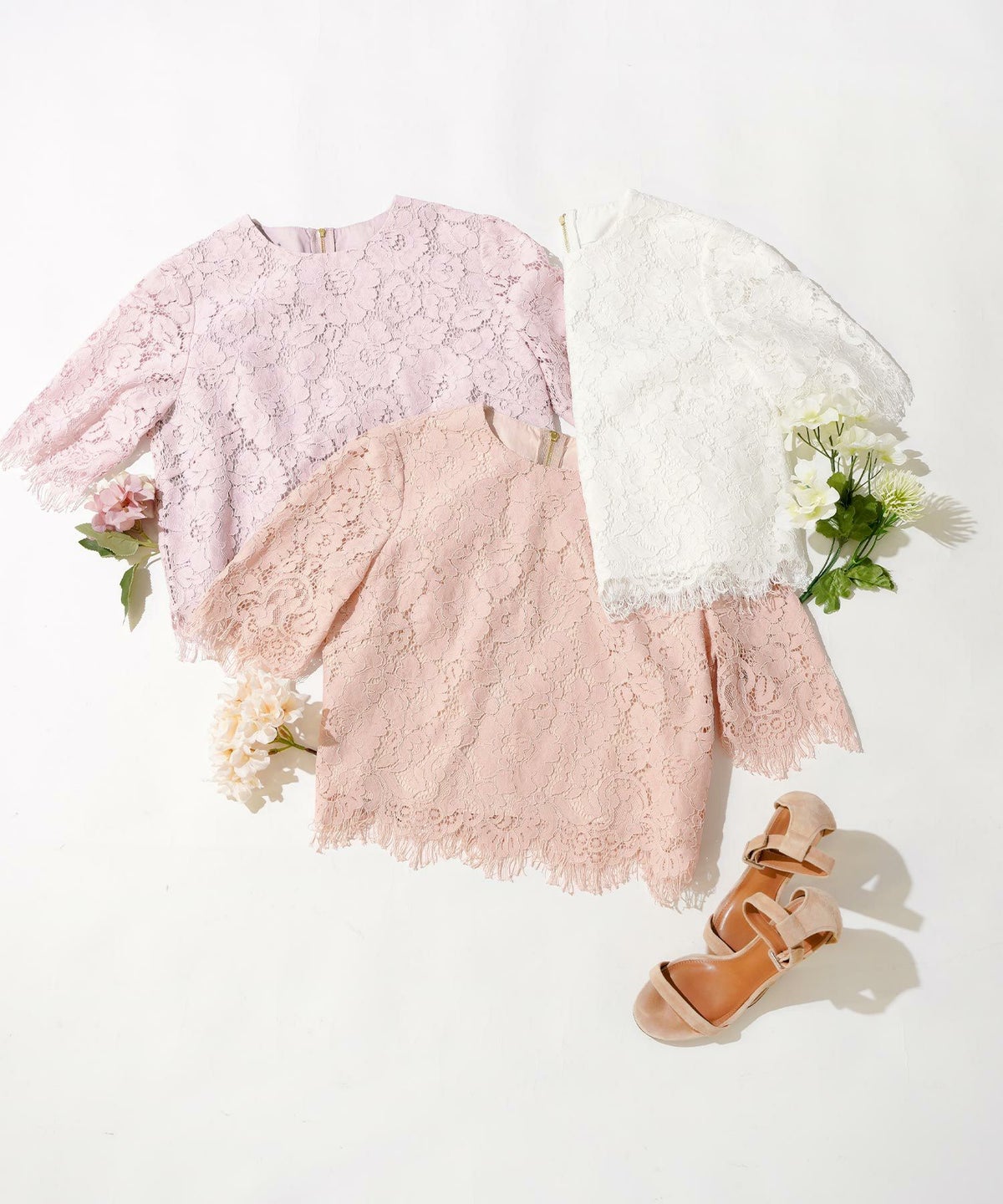 セットアップ対応可上品きれいめエレガントスカラップセレモニーフォーマルシアー春透け感フェミニンジョイントスペース