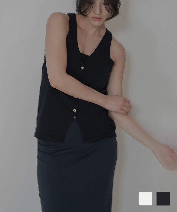 ニット ベスト プルオーバー KINO THE KEI 全2色｜ktk421-0036【1】 ニット ベスト プルオーバー KINO THE KEI