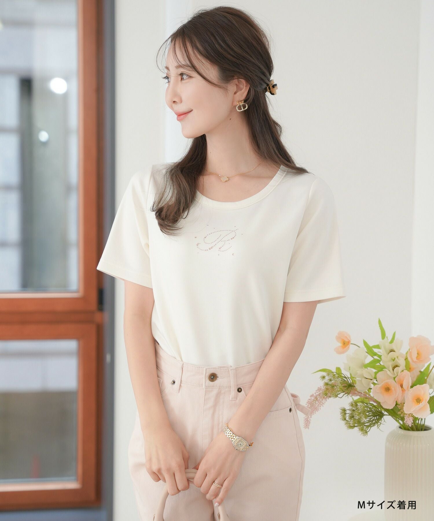 キラキラ Rロゴ Tシャツ le reve vaniller 全3色｜lvn511-2007【1】
