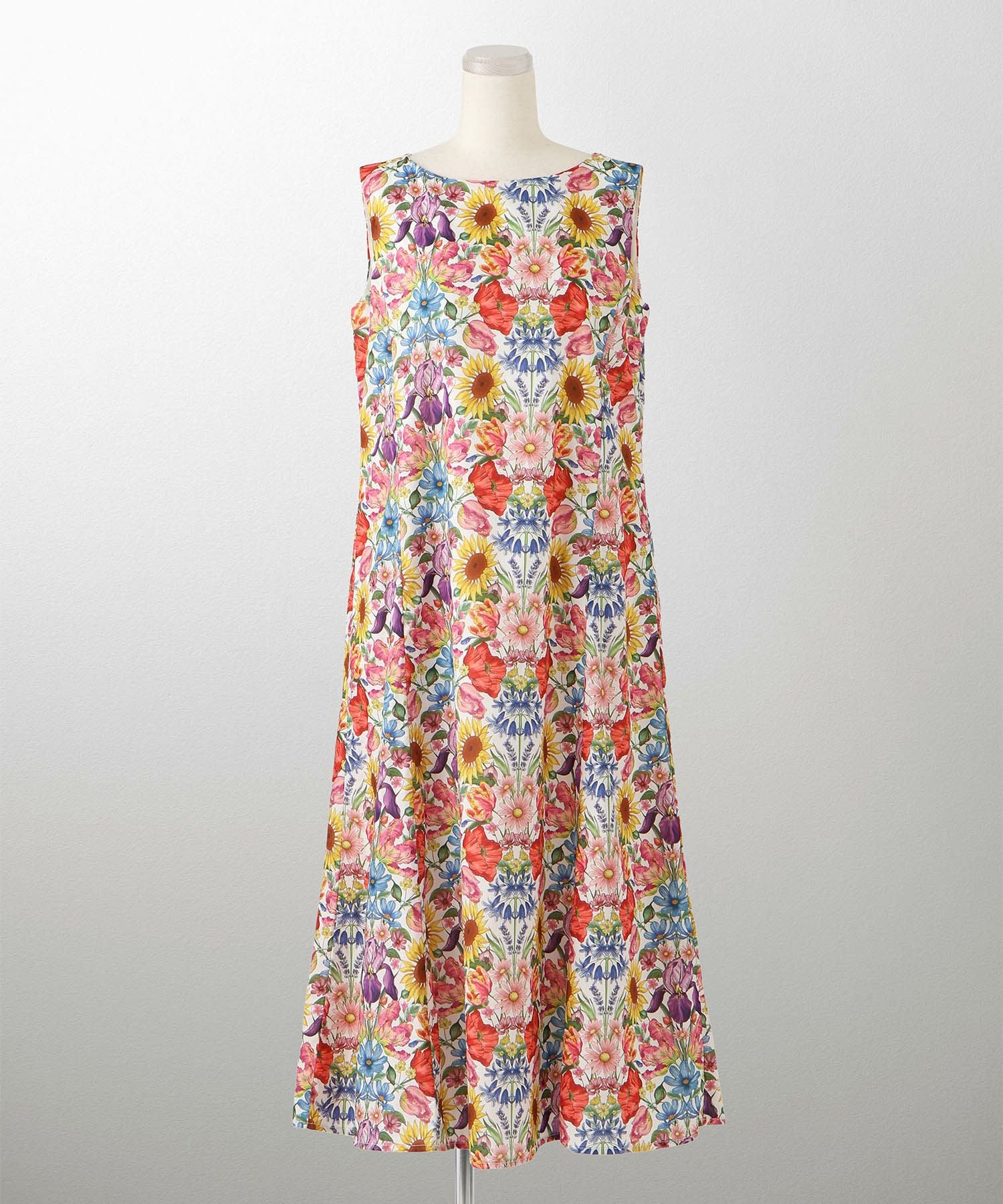 Aライン リゾート ワンピース Made with Liberty Fabric HUIT 全2色