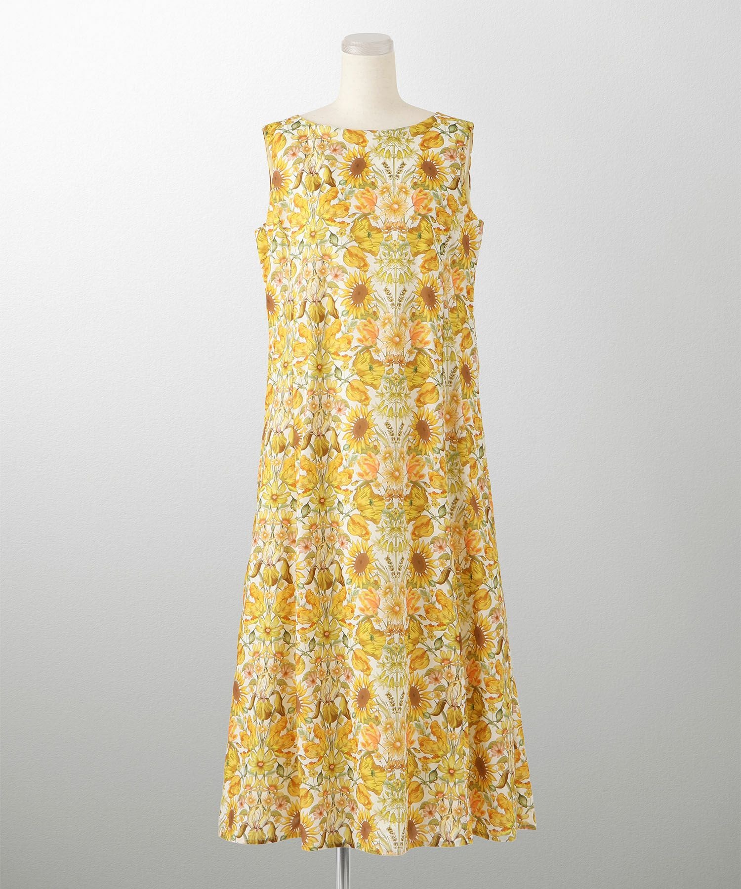 Aライン リゾート ワンピース Made with Liberty Fabric HUIT 全2色