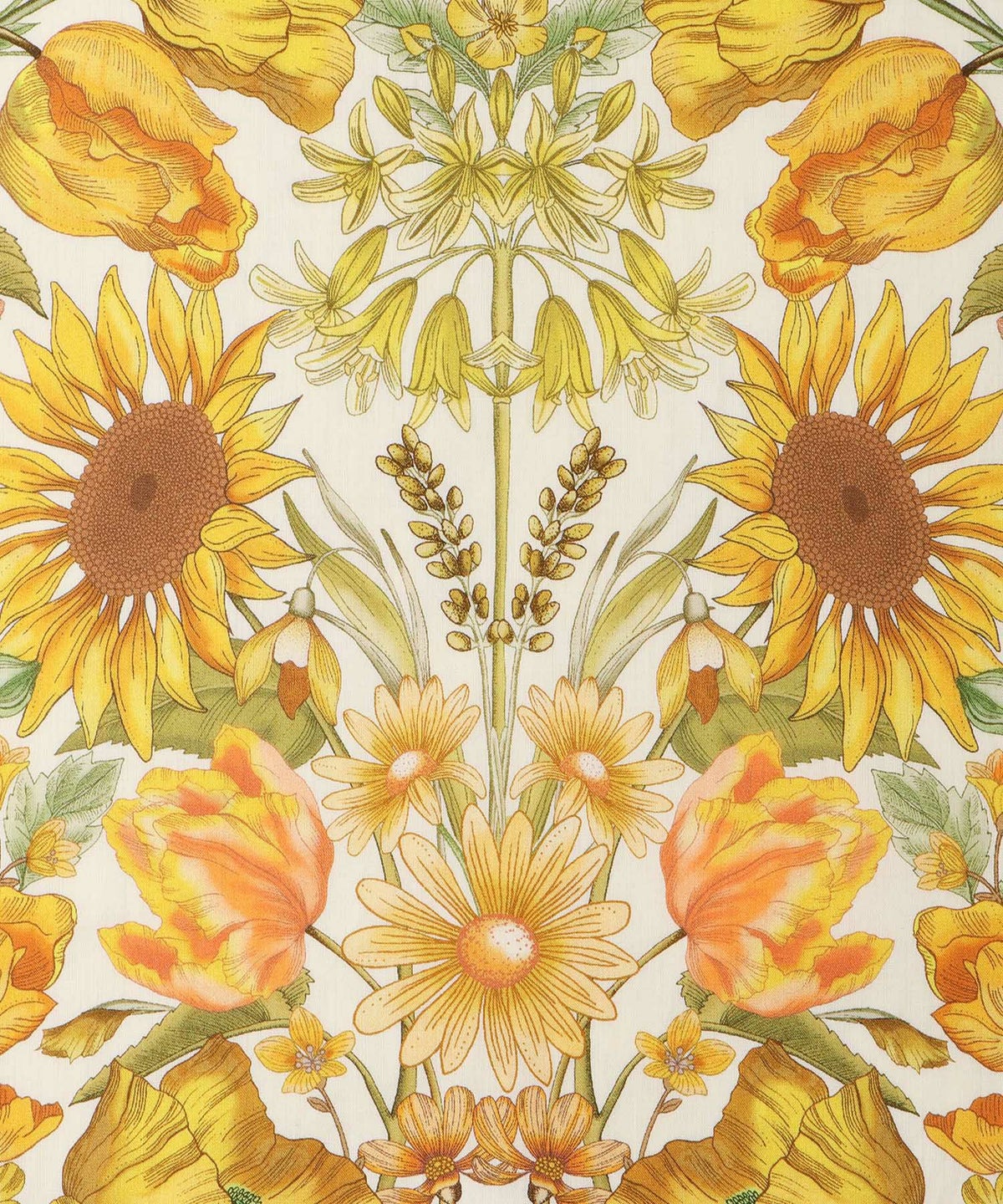 レディース ロングワンピース リゾート 花柄 リバティ柄 ノースリーブ/ミックス/イエロー/S/M