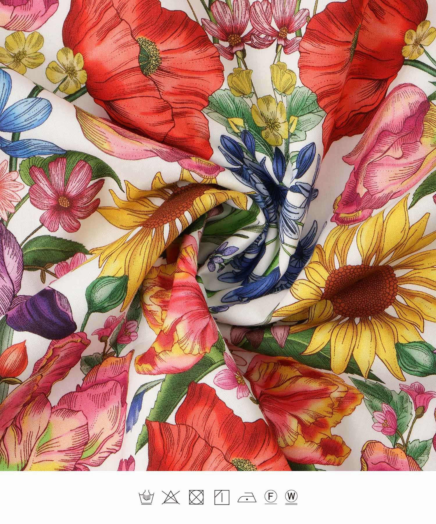 Aライン リゾート ワンピース Made with Liberty Fabric HUIT 全2色