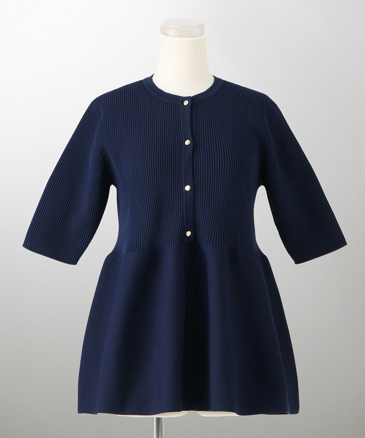 ホールガーメント ニット ペプラム トップス HUIT 全3色｜hit421-0238