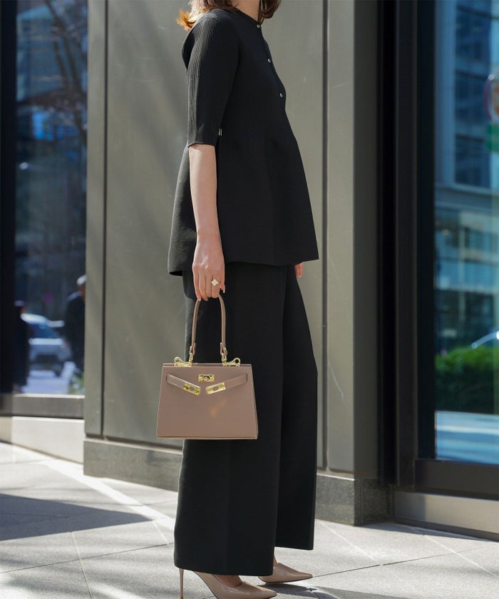 レディース パンツ サマーニット セットアップ きれいめ 洗える ホワイト ネイビー ブラック M ワイド センタープレス