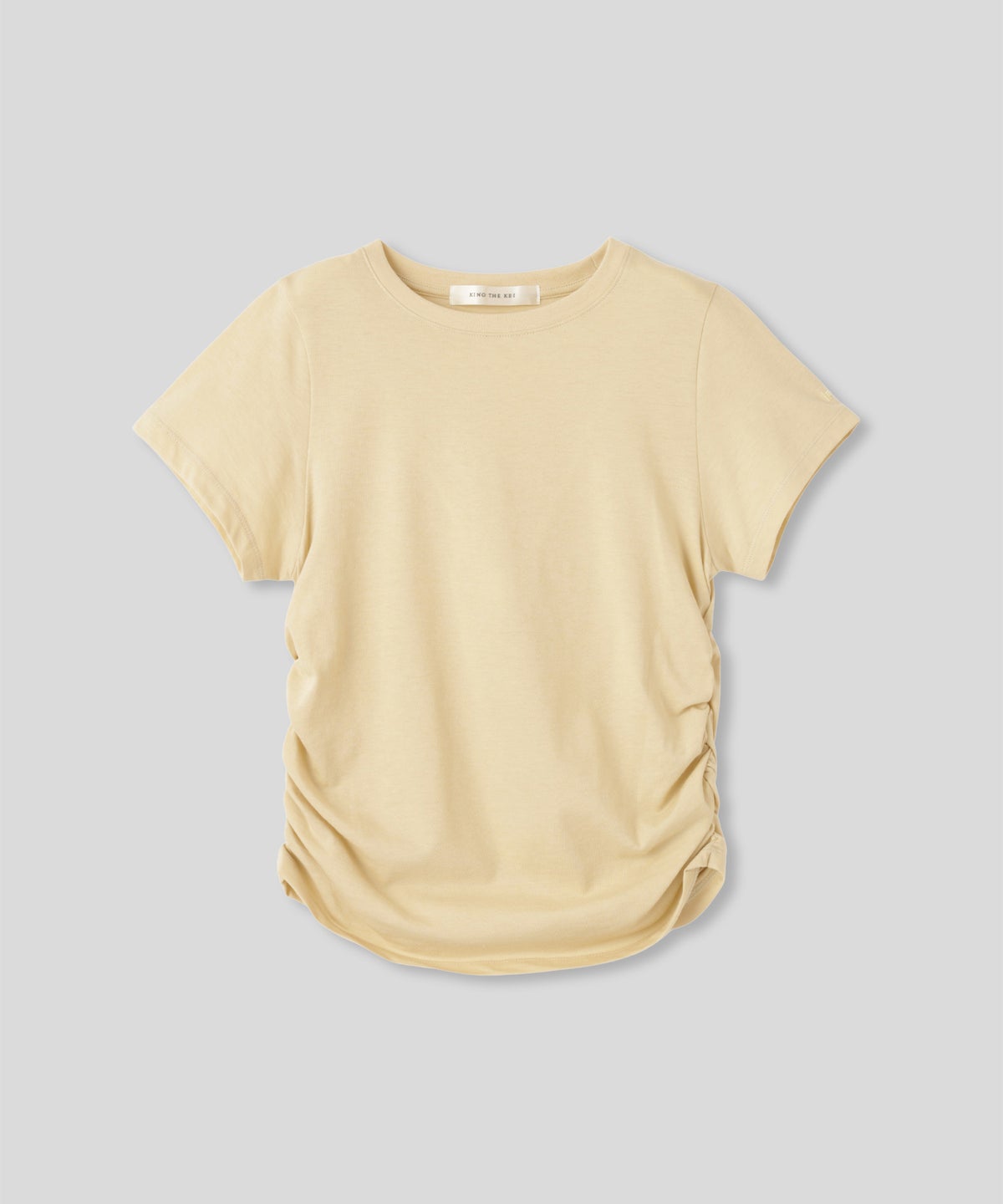 フィットTシャツ コンパクトT 半袖トップス きれいめカジュアル 着回し 細見え 華奢見え 韓国風 モード 通勤 デイリー 夏コーデ キノザケイ