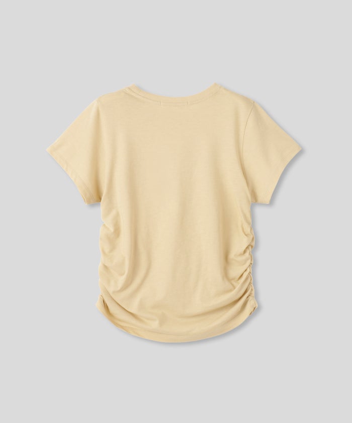 フィットTシャツ コンパクトT 半袖トップス きれいめカジュアル 着回し 細見え 華奢見え 韓国風 モード 通勤 デイリー 夏コーデ キノザケイ