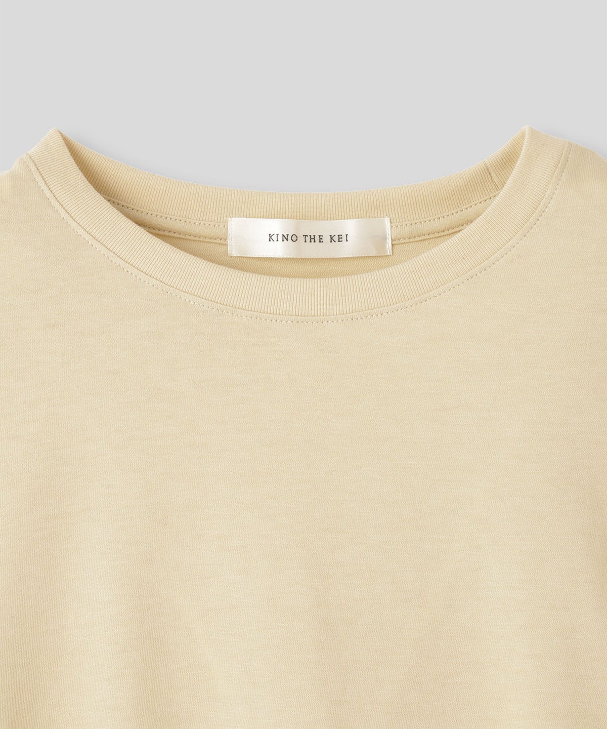 フィットTシャツ コンパクトT 半袖トップス きれいめカジュアル 着回し 細見え 華奢見え 韓国風 モード 通勤 デイリー 夏コーデ キノザケイ