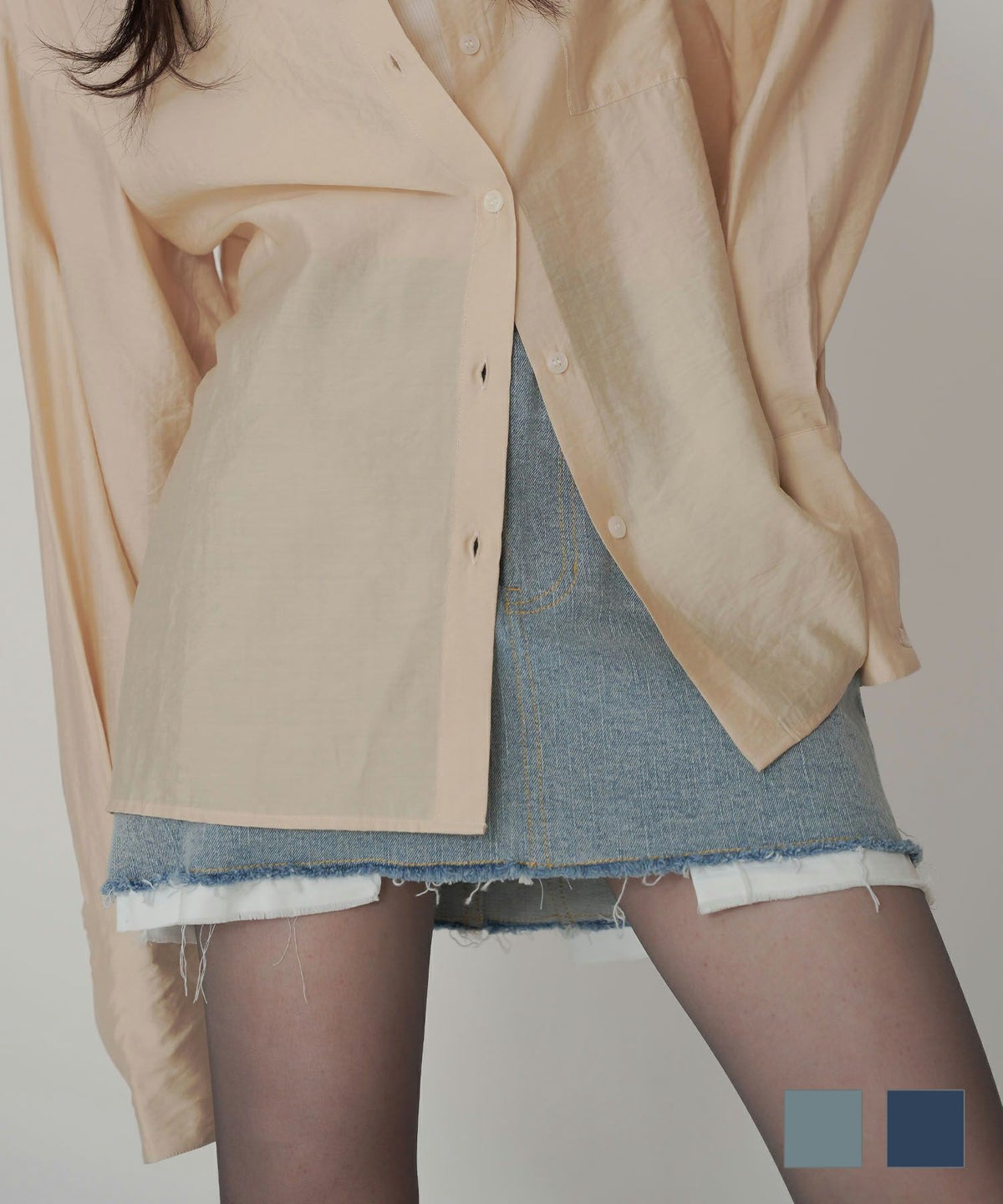 デニム ミニ スカート KINO THE KEI 全2色｜ktk621-0054【1】 デニム ミニ スカート KINO THE KEI