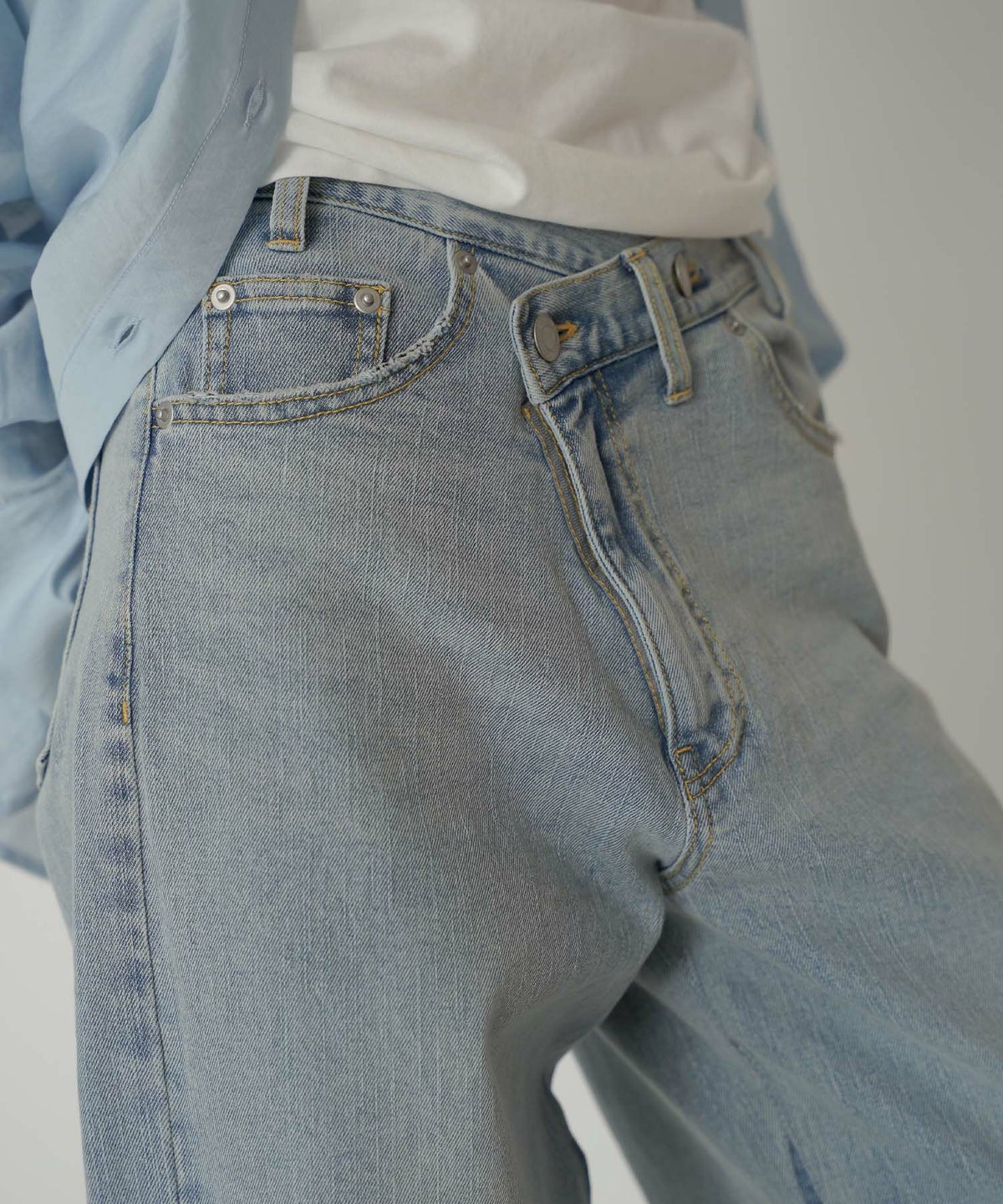 ラップ ウエスト ワイド デニム KINO THE KEI